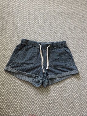 BDG Navy Pinstripe Drawstring Women's Shorts